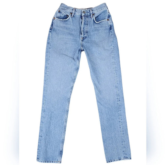 Agolde Remy High Waist Straight Ankle Jeans - Picture 1 of 12
